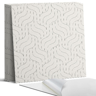 Panou perete Valuri într-un aranjament geometric