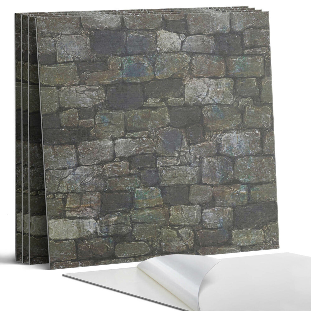 Panou decorativ bucatarie Textură de perete de piatră