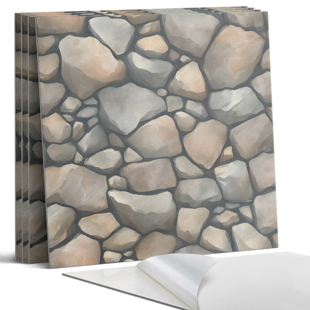 Panou perete pătrat Model de pietre pe fundal