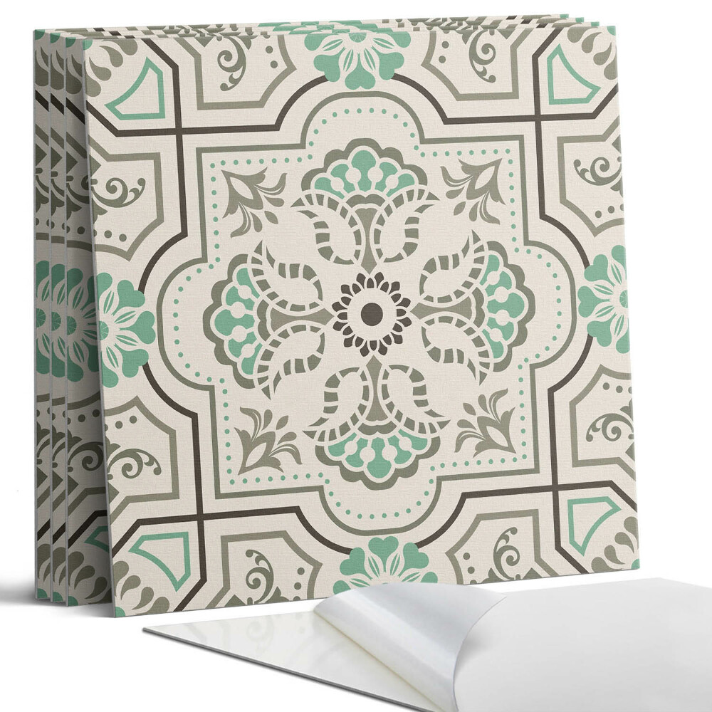 Panou perete pătrat Model cu motive geometrice