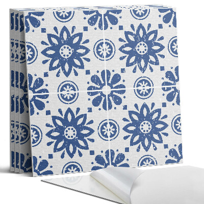 Panou perete pătrat Model floral pe fundal