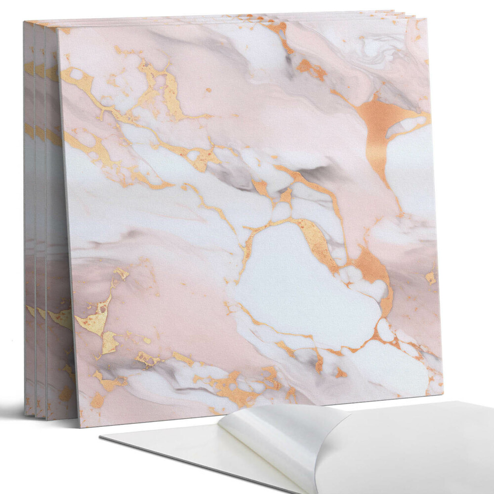 Panou decorativ pvc Model de marmură cu accente