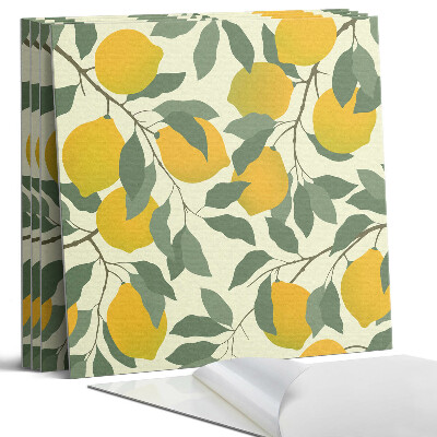 Panou perete Model botanic cu lămâie