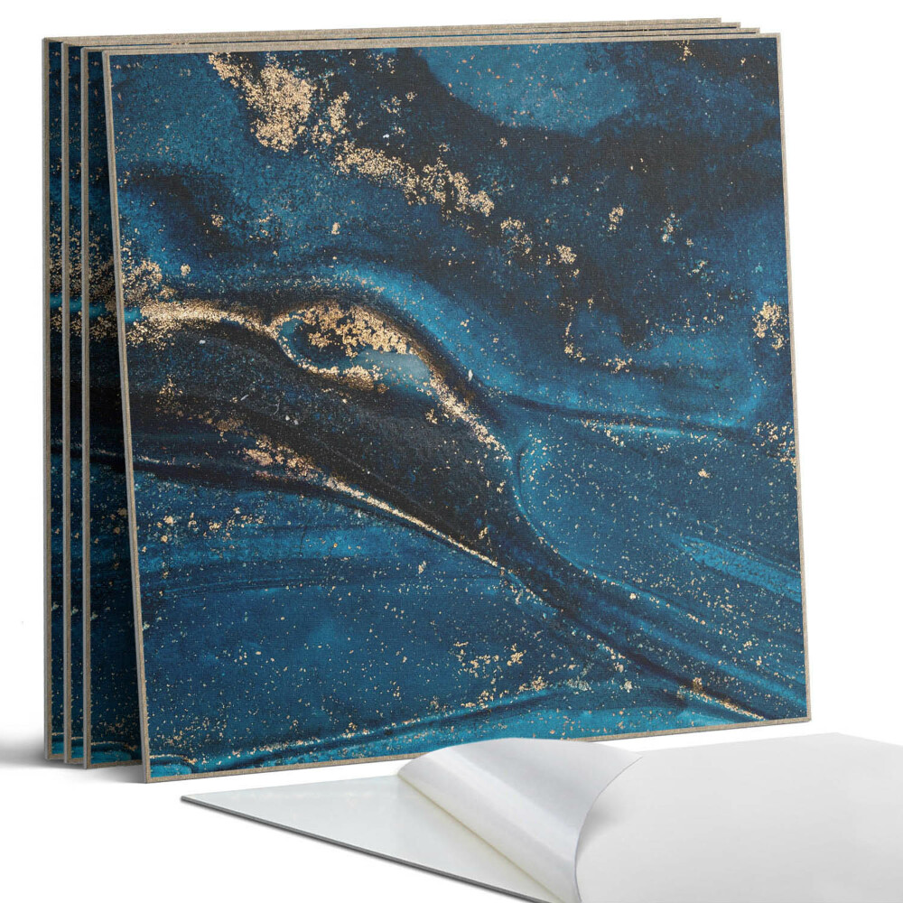 Panou perete pătrat Model abstract cu valuri