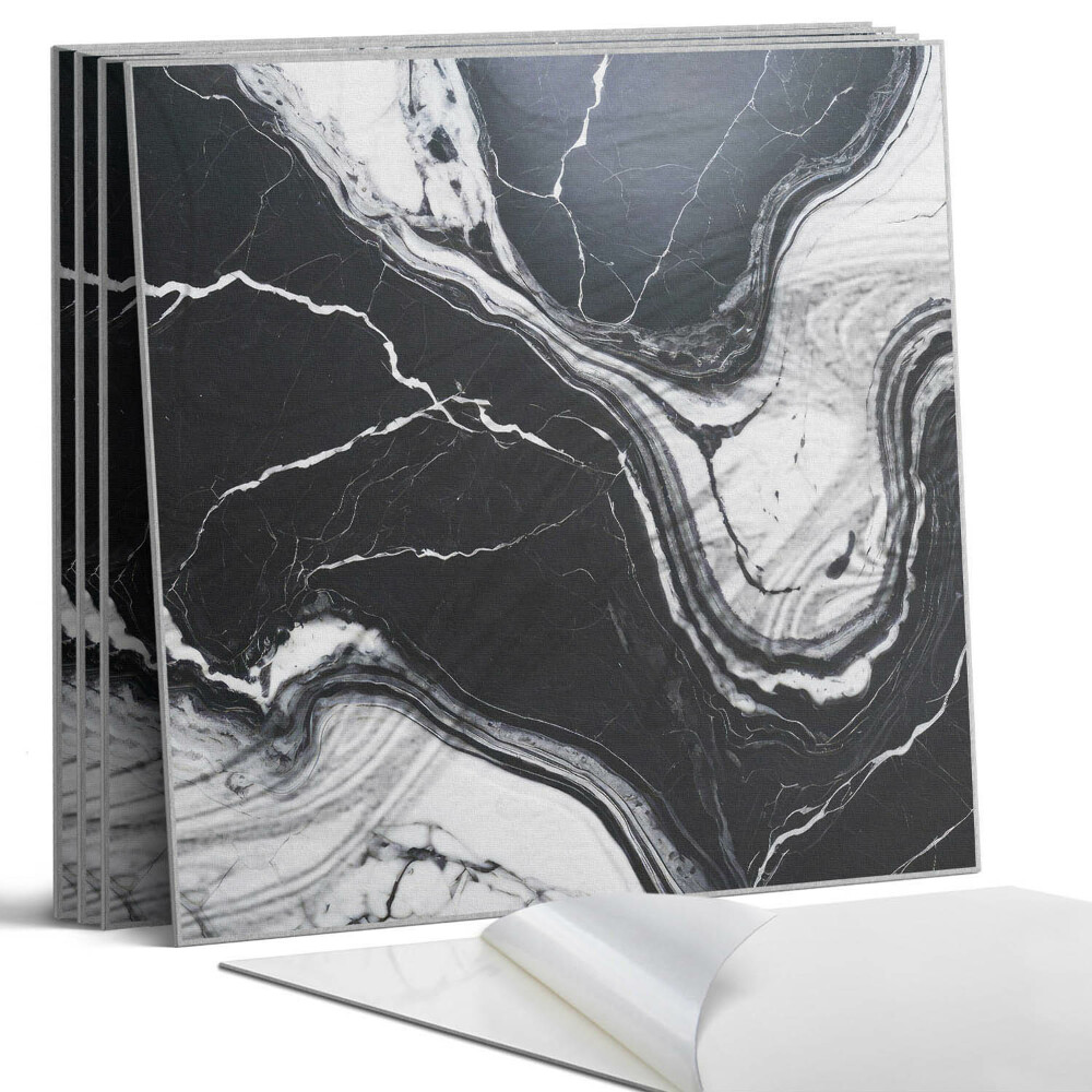 Panou perete pătrat Model abstract de marmură