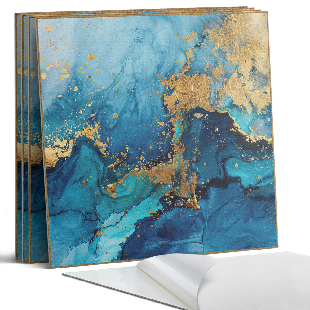 Panou decorativ bucatarie Model abstract de apă