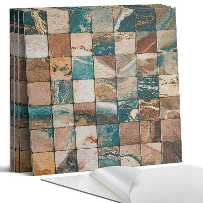 Panou perete pătrat Mozaic cu plăci de piatră