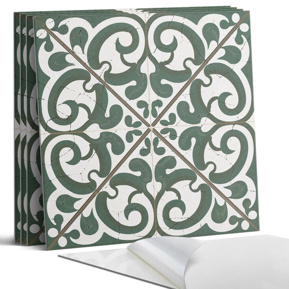 Panou perete pătrat Model cu motive vegetale