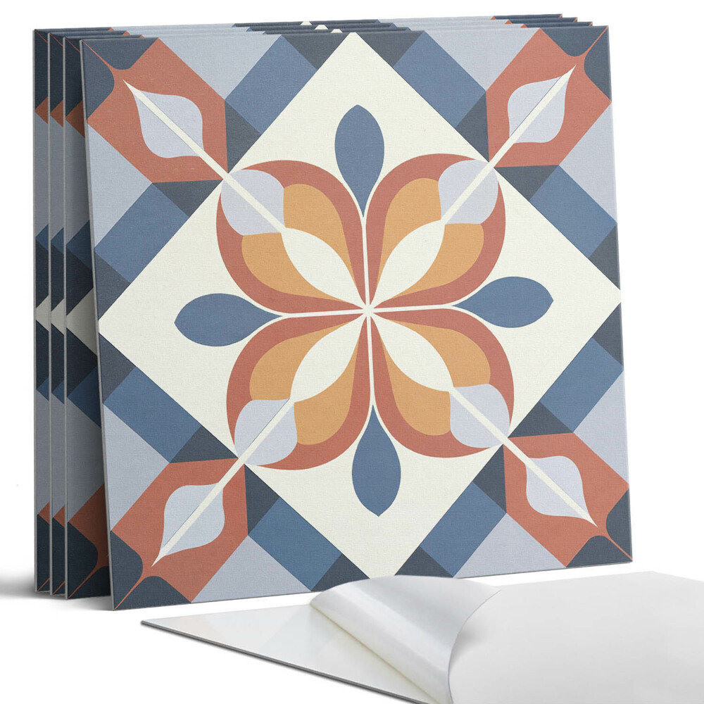 Panou decorativ bucatarie Model floral geometric