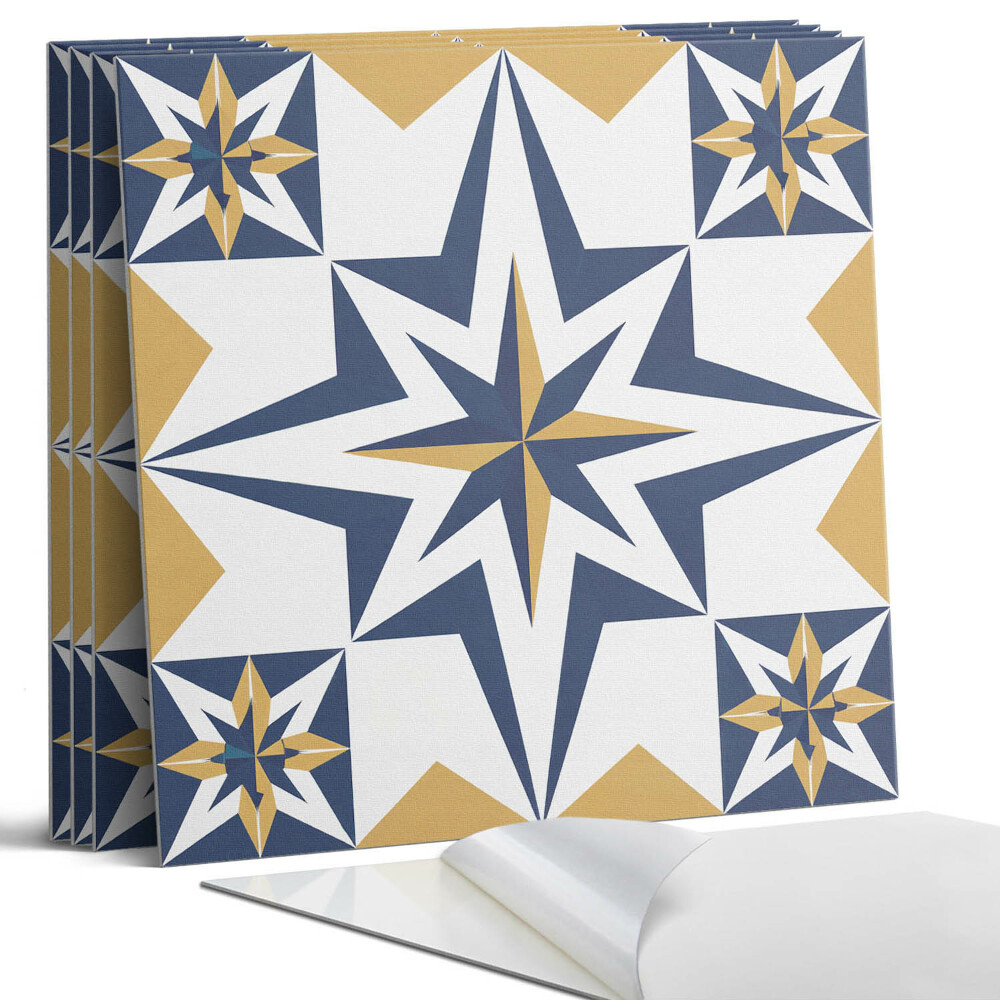 Panou perete pătrat Stele geometrice în pătrate