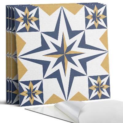 Panou perete pătrat Stele geometrice în pătrate