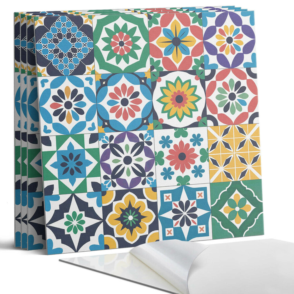 Panou decorativ bucatarie Modele de mozaic în carouri