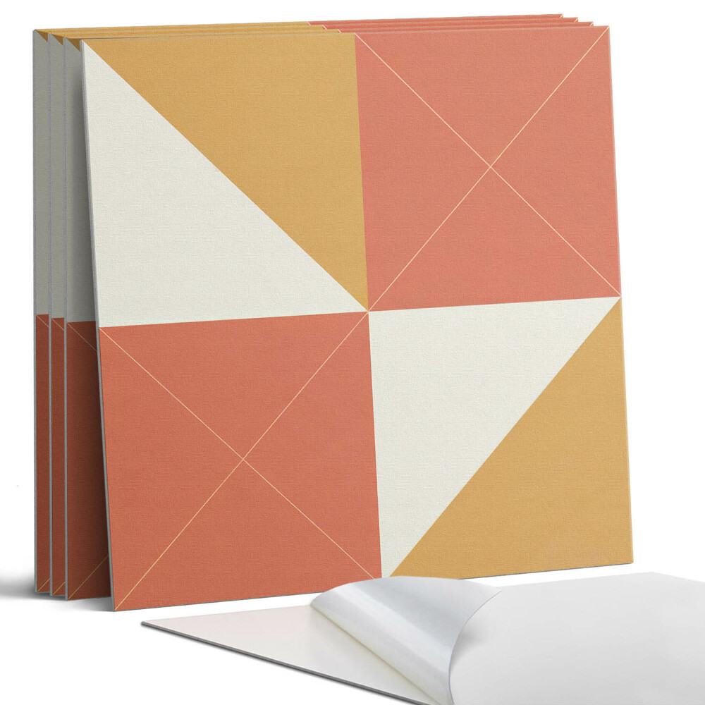 Panou decorativ pvc Geometrie în tonuri calde