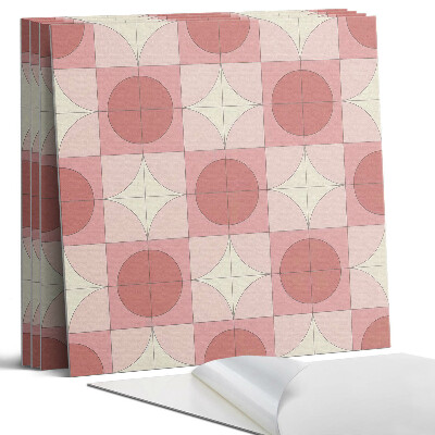 Panou perete Model cu cercuri și flori