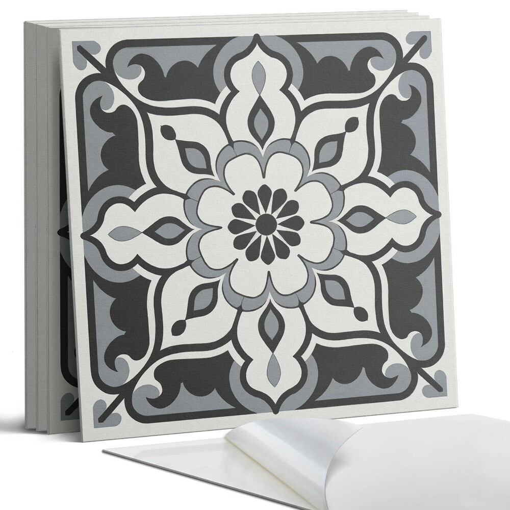 Panou decorativ bucatarie Model floral cu ornamente