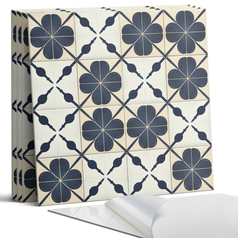 Panou decorativ bucatarie Model floral pe fundal