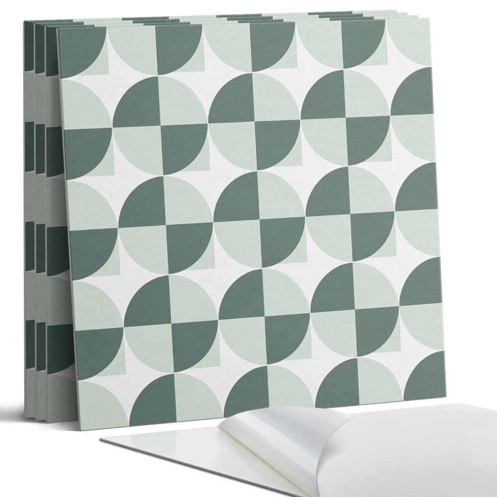 Panou decorativ bucatarie Geometria cercurilor și pătratelor