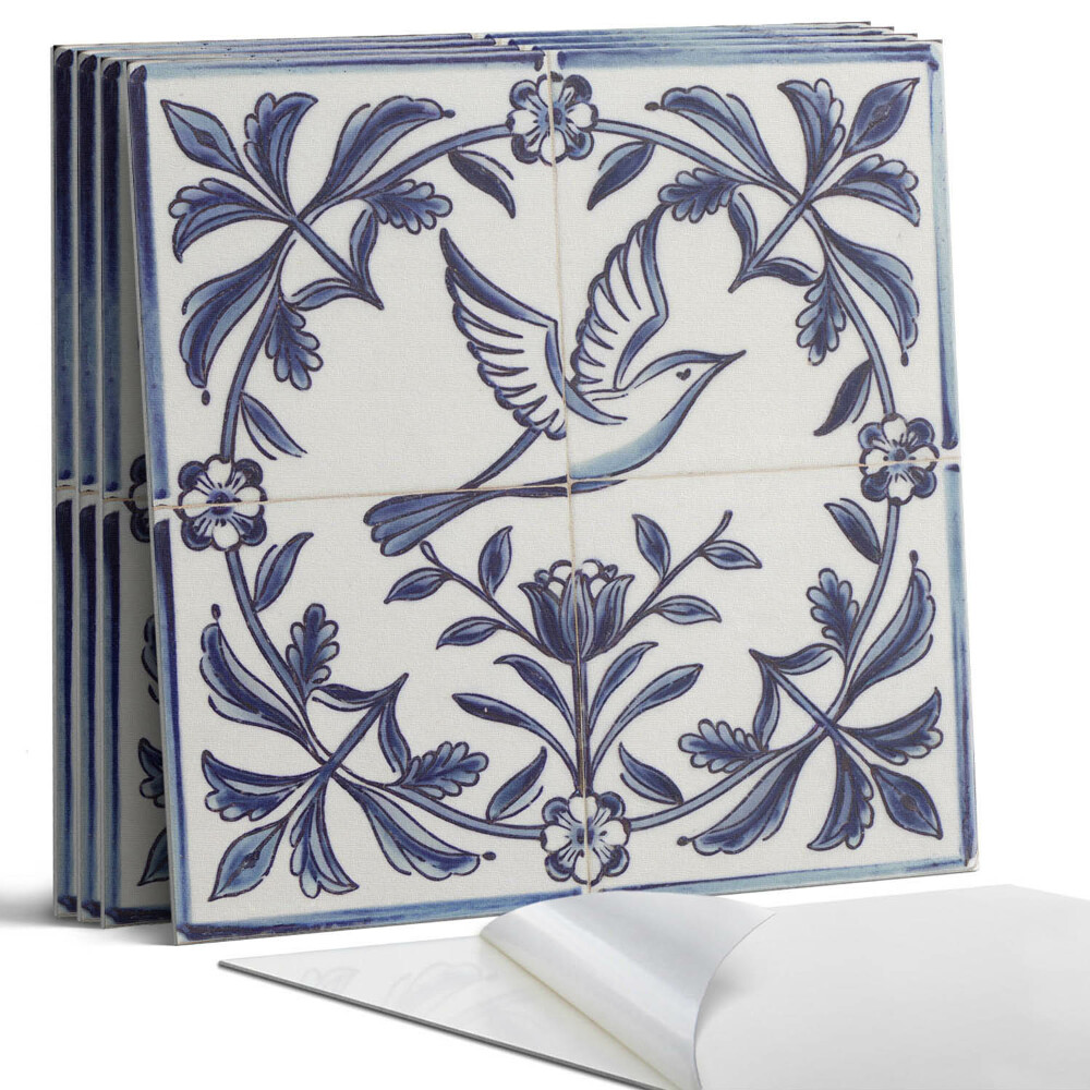 Panou perete Motivul păsării printre plante