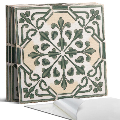 Panou decorativ bucatarie Model vegetal pe faianță