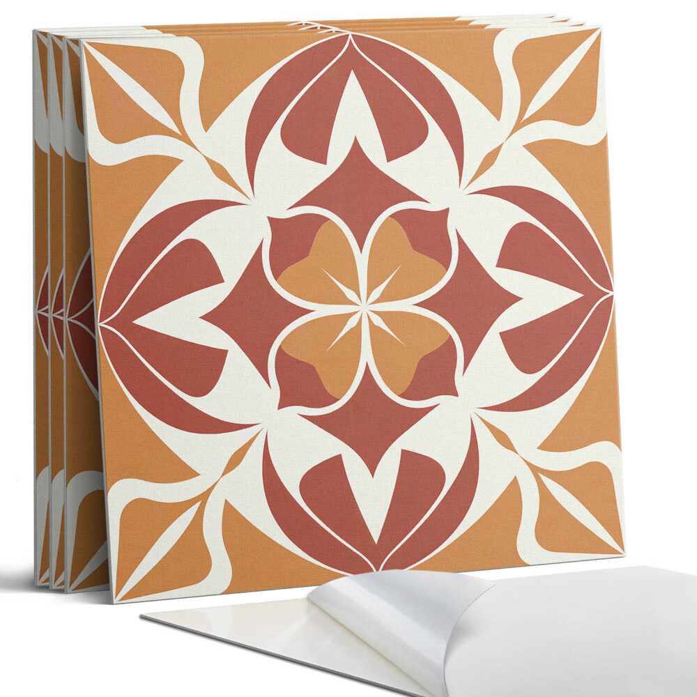 Panou decorativ bucatarie Model simetric al plantelor