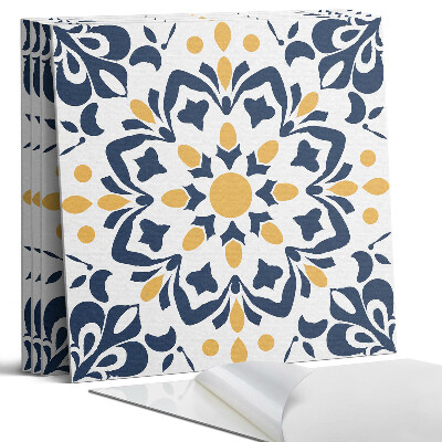 Panou perete pătrat Model floral de mandală