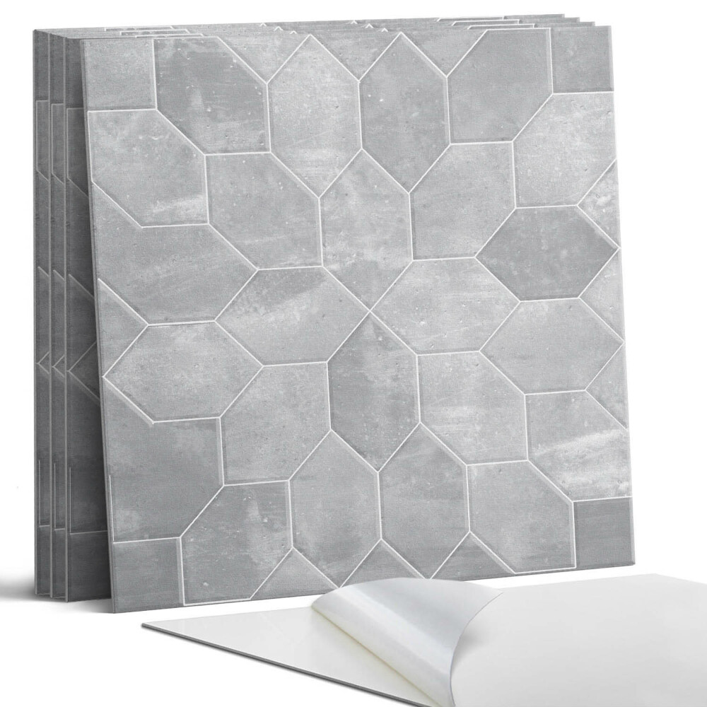 Panou perete pătrat Model hexagonal în mozaic