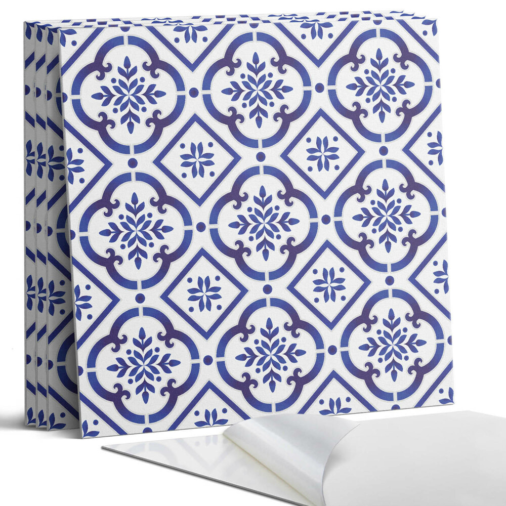 Panou perete pătrat Model de țiglă cu ornamente