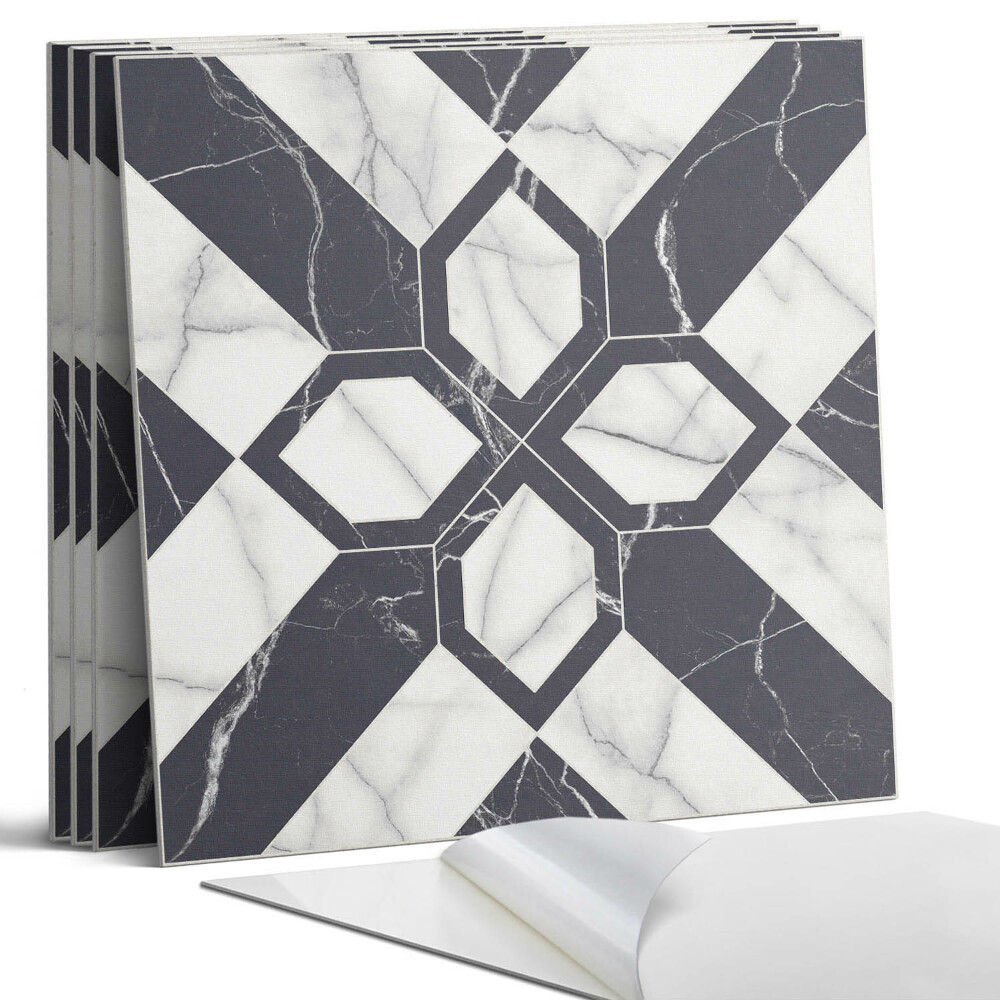 Panou decorativ bucatarie Model geometric de marmură