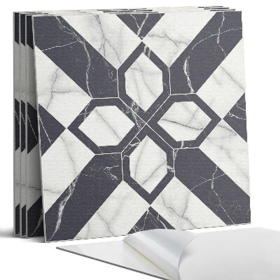 Panou decorativ bucatarie Model geometric de marmură