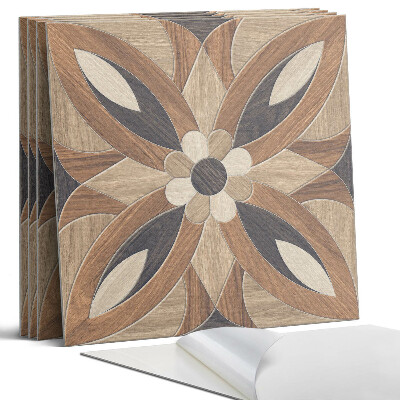 Panou perete Model floral din lemn