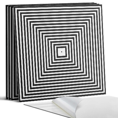 Panou decorativ bucatarie Linii concentrice în pătrate