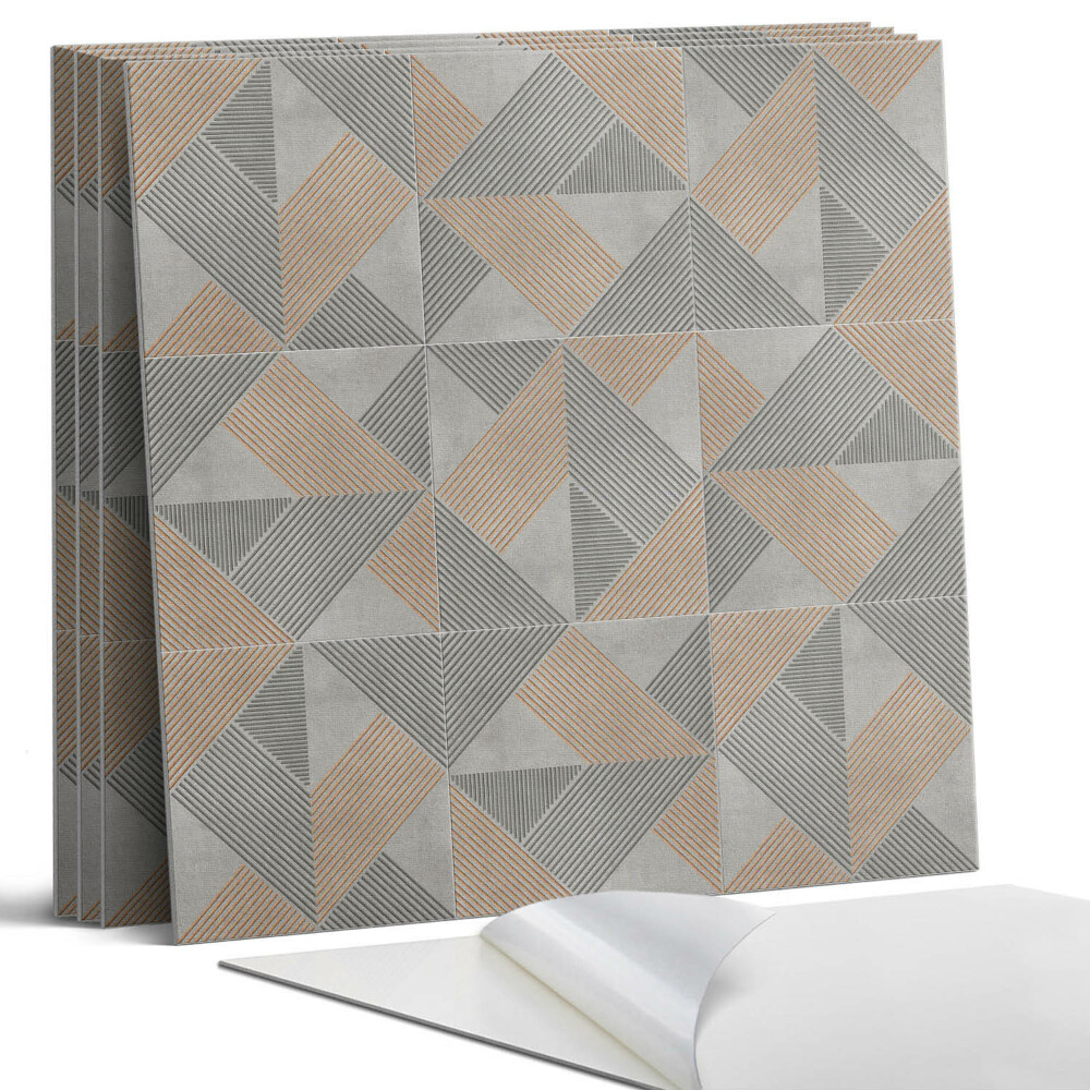 Panou decorativ bucatarie Model geometric triunghiular