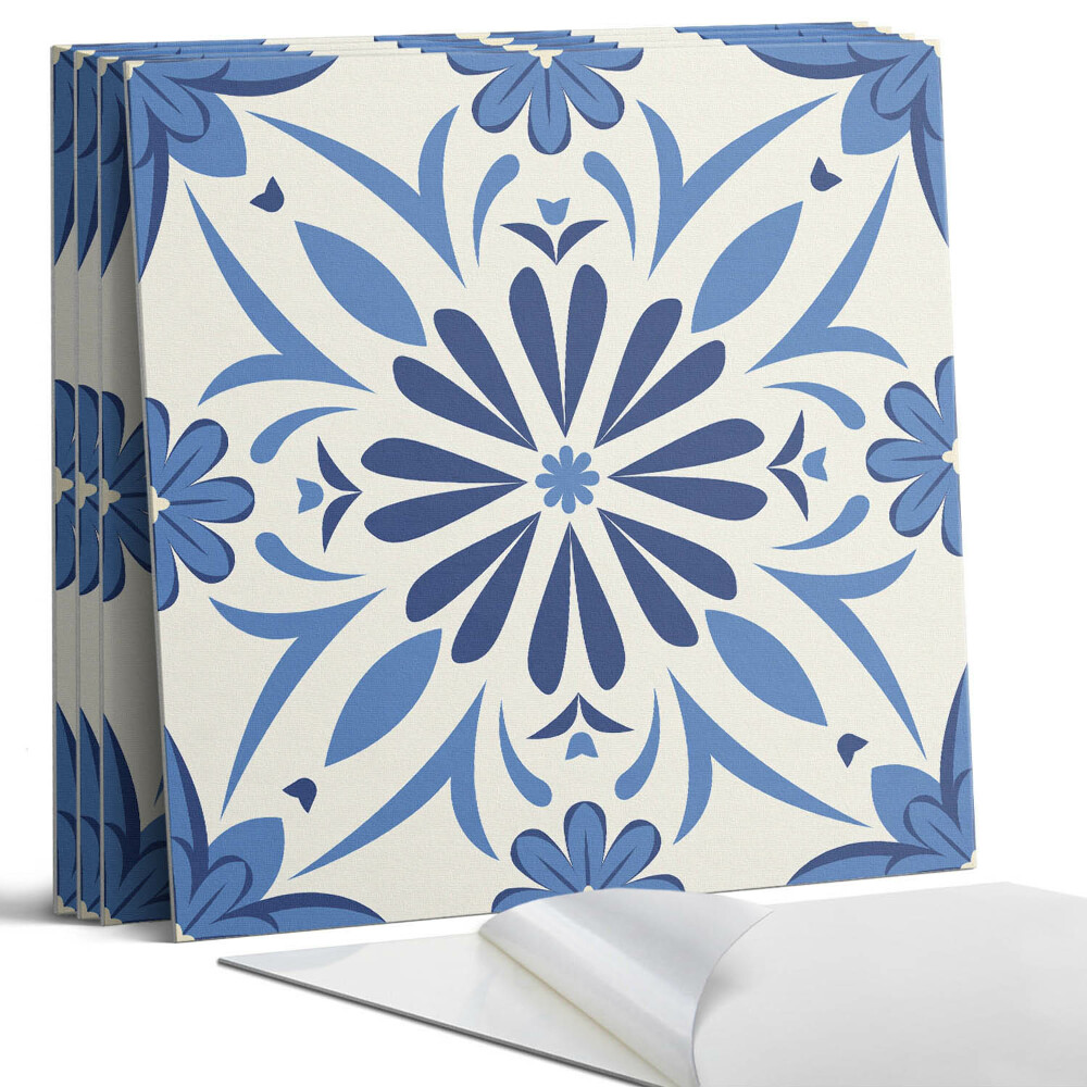 Panou perete pătrat Model floral pe fundal