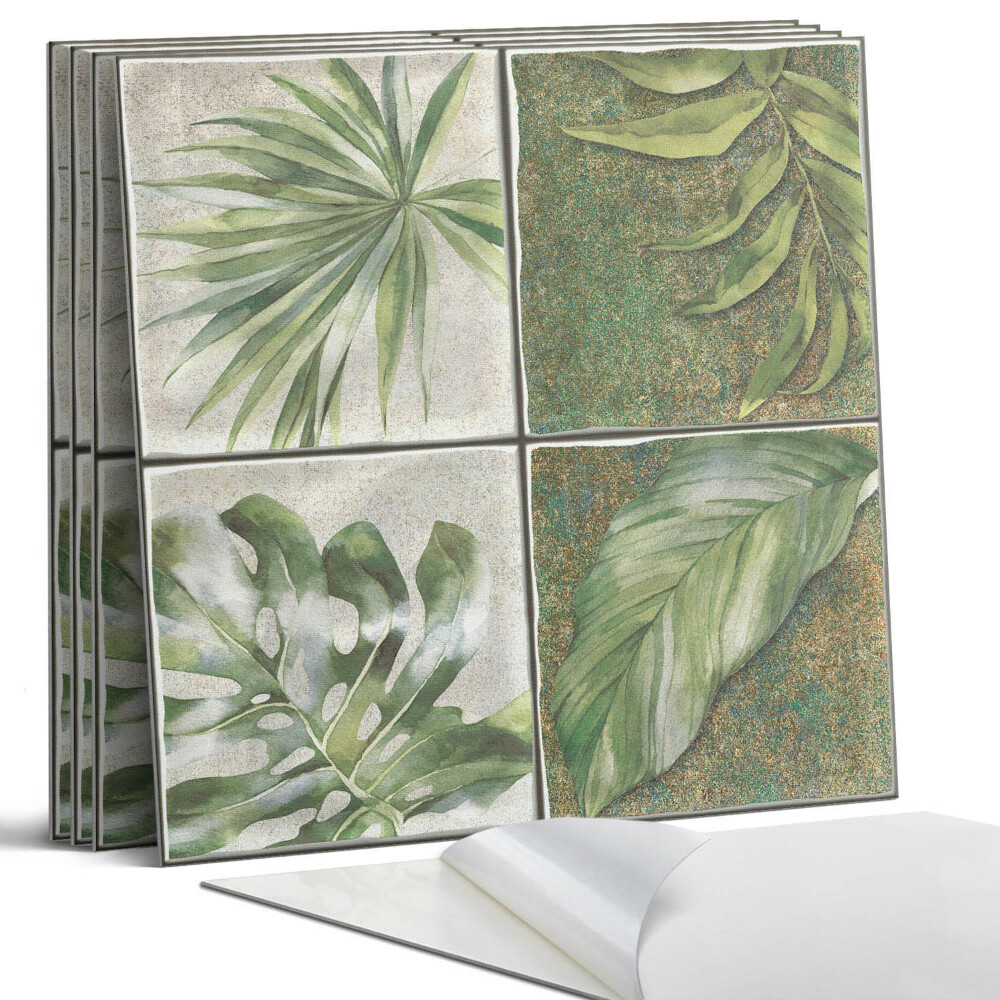 Panou decorativ pvc Frunze pe gresie