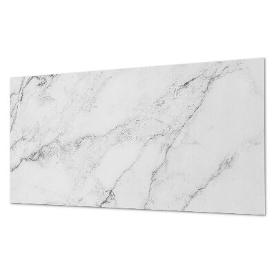 Panou de perete bucatarie Model de marmură în eleganță albă