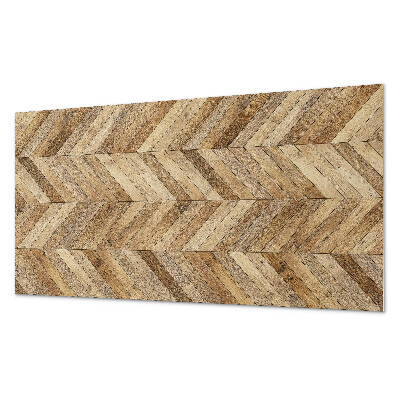 Panou de perete bucatarie Model herringbone din lemn