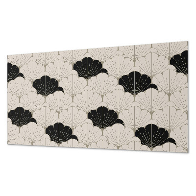 Panou de perete bucatarie Motiv elegant de frunze