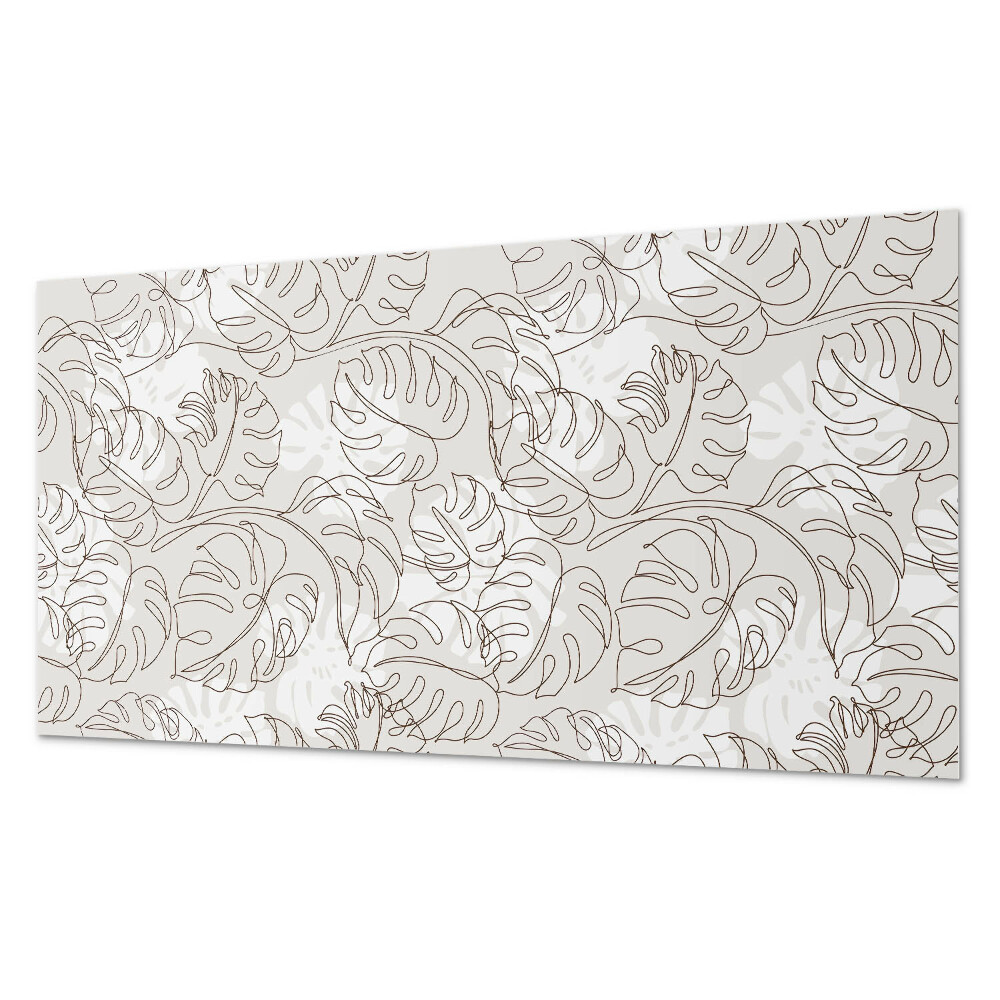 Panou decorativ pvc Model cu frunze în linii drepte