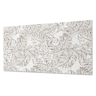 Panou decorativ pvc Model cu frunze în linii drepte