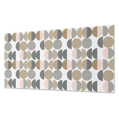 Panou decorativ pvc Cercuri și semicercuri în stil geometric