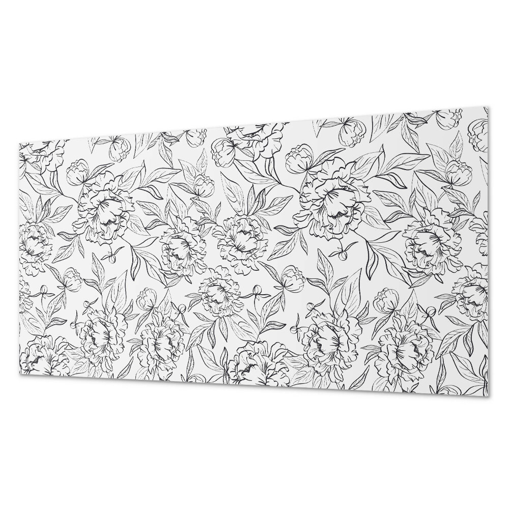 Panou decorativ pvc Aranjament floral cu frunze verzi