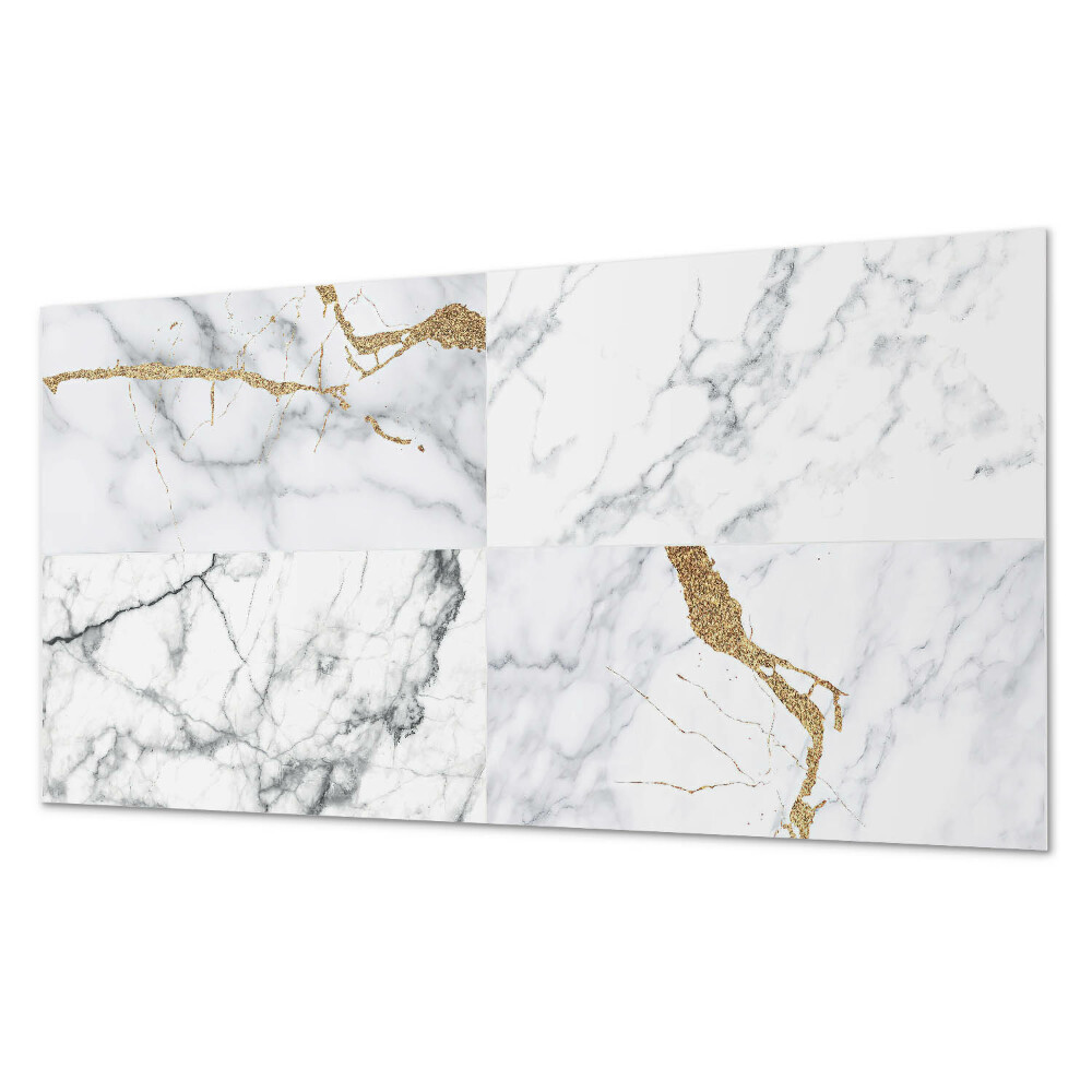 Panou de perete bucatarie Modele de marmură cu vene delicate