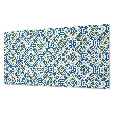 Panou perete Motiv geometric cu accent floral