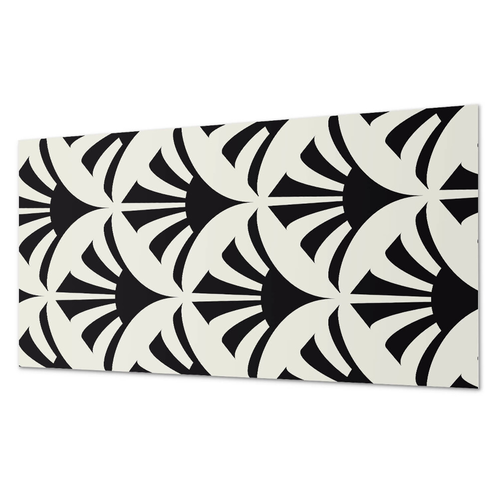 Panou de perete bucatarie Accente verzi într-un stil abstract