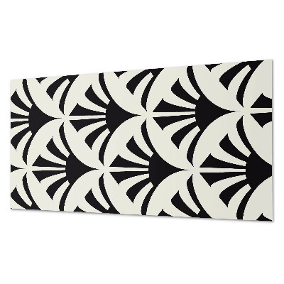 Panou de perete bucatarie Accente verzi într-un stil abstract