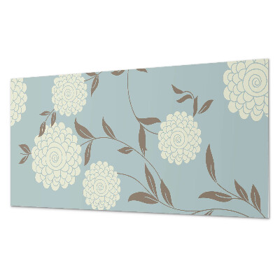 Panou decorativ pvc Motiv floral cu frunze verzi