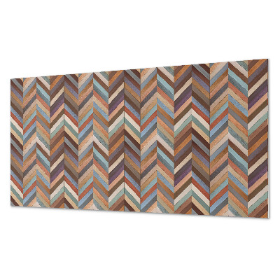 Panou de perete bucatarie Model de hering în stil lemnos