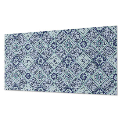 Panou de perete bucatarie Forme de mozaic în stil geometric