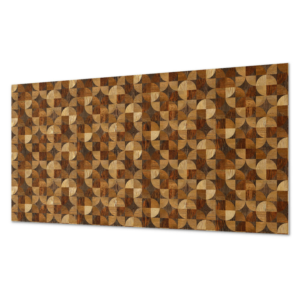 Panou de perete bucatarie Un model inspirat de geometria lemnului