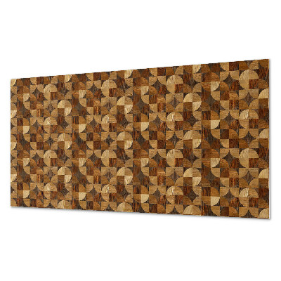 Panou de perete bucatarie Un model inspirat de geometria lemnului